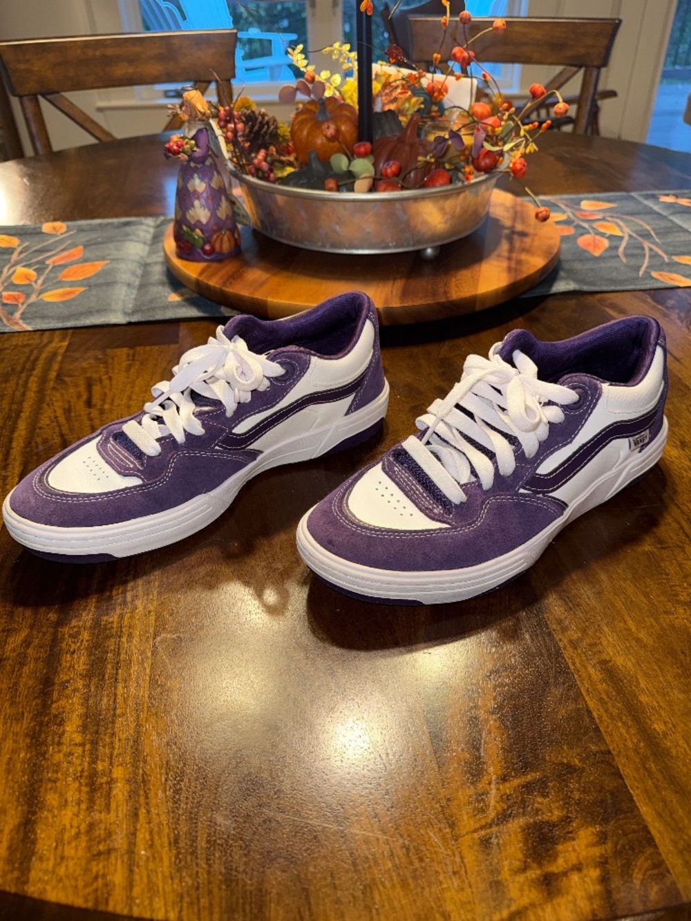 Vans Skate 2 Wayvee Purple White Suede Skate Shoes Men's 8.5